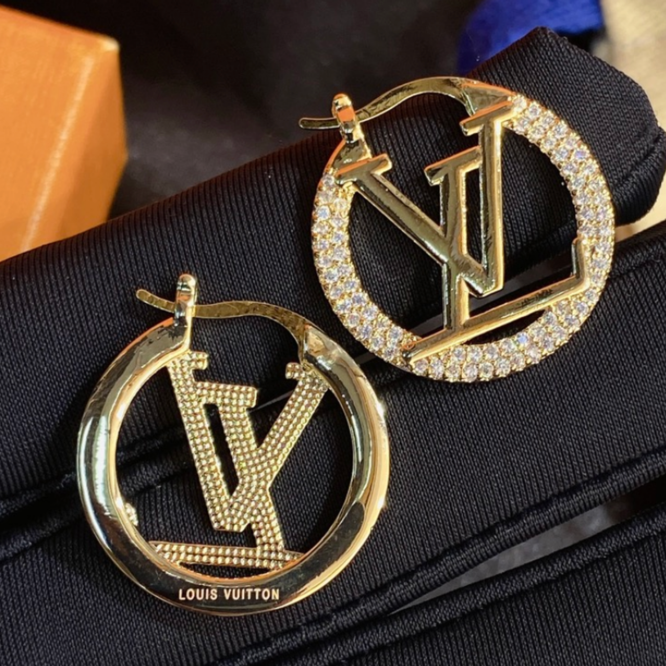 High Quality Luxury Hoop Women's Earrings - Gold