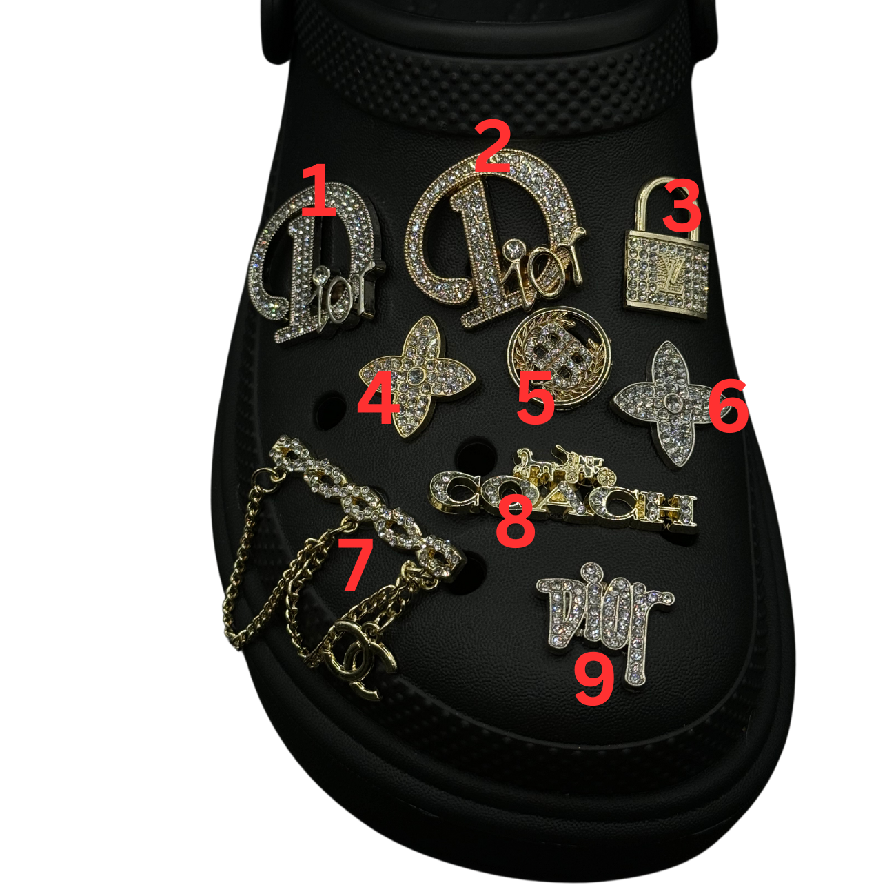 Luxury Bling Shoe Charms 01 - 100
