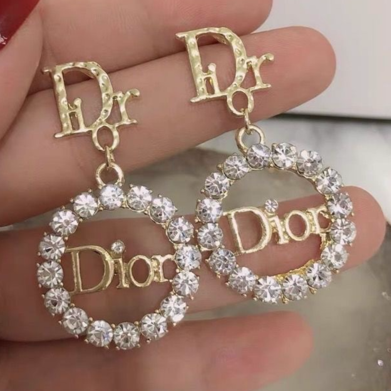 High Quality Luxury Dangle Women's Earrings - Gold