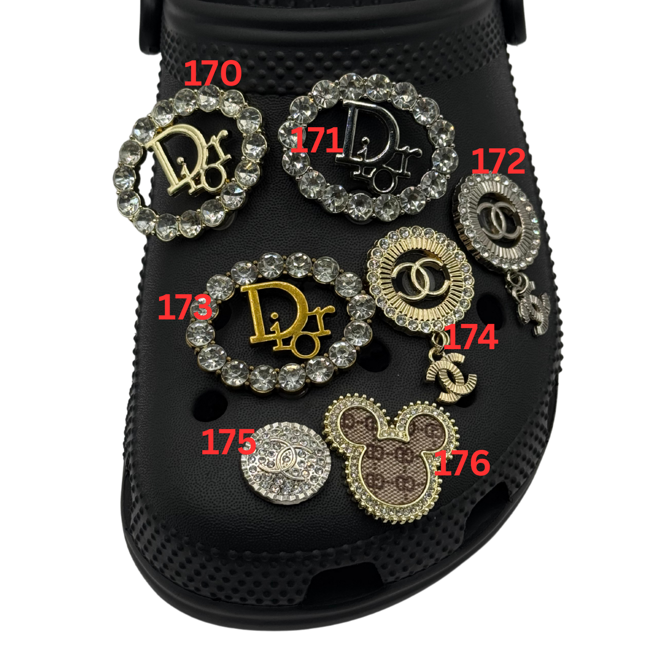 Luxury Bling Shoe Charms 100-199