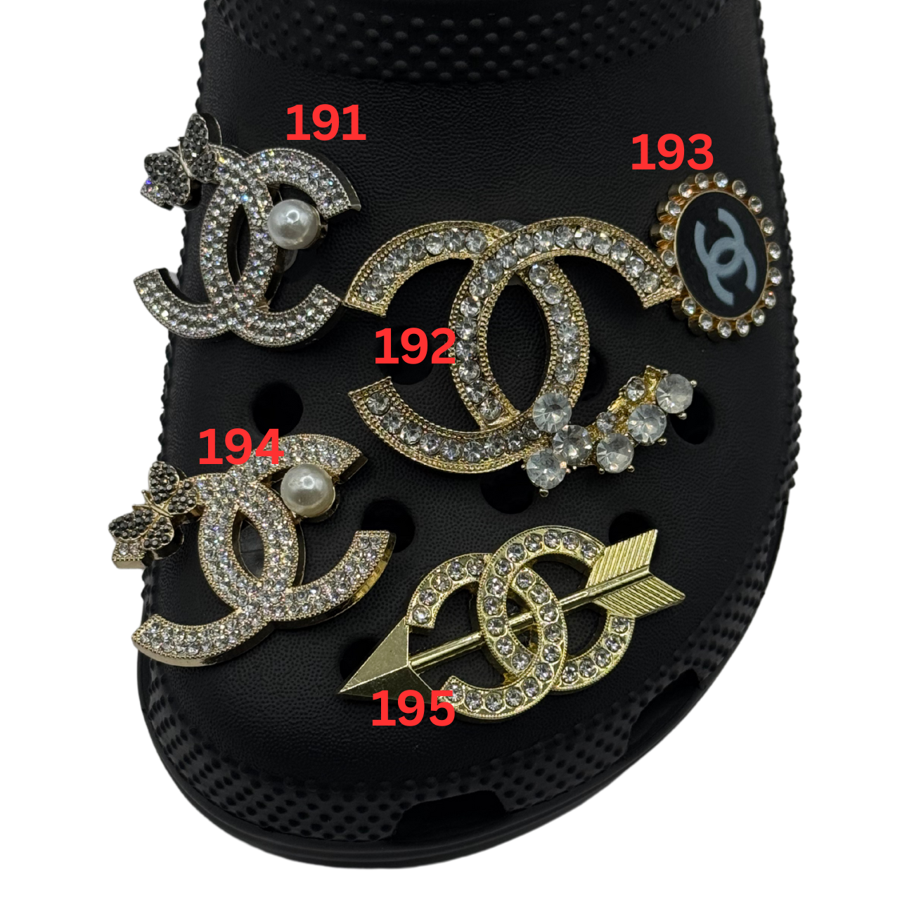 Luxury Bling Shoe Charms 100-199