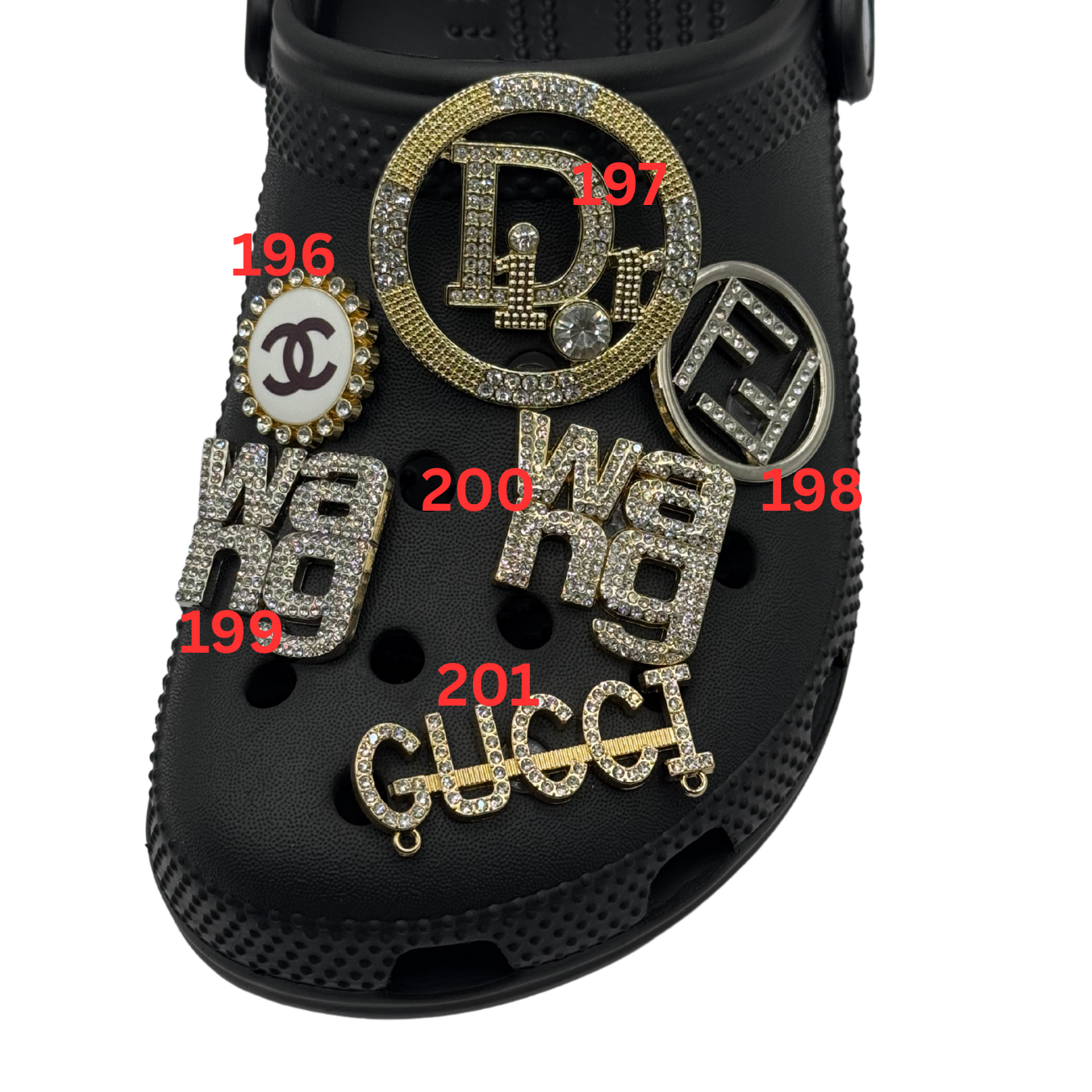 Luxury Bling Shoe Charms 100-199