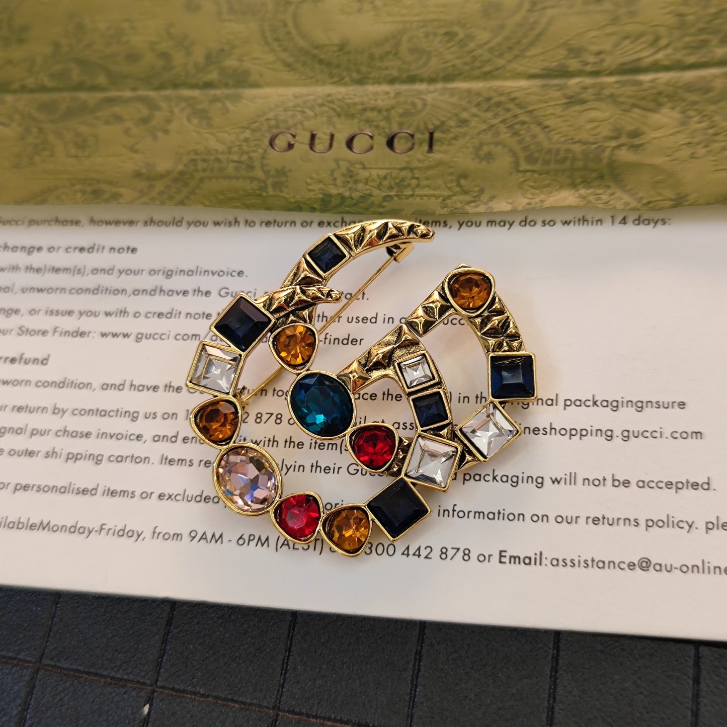 Luxury Vintage G.G Brooch pin