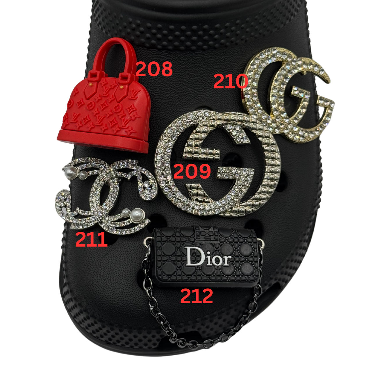 Luxury Bling Shoe Charms 200 - 262