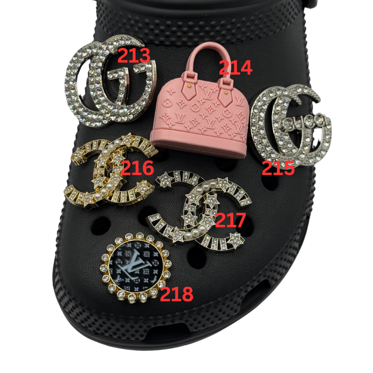 Luxury Bling Shoe Charms 200 - 262