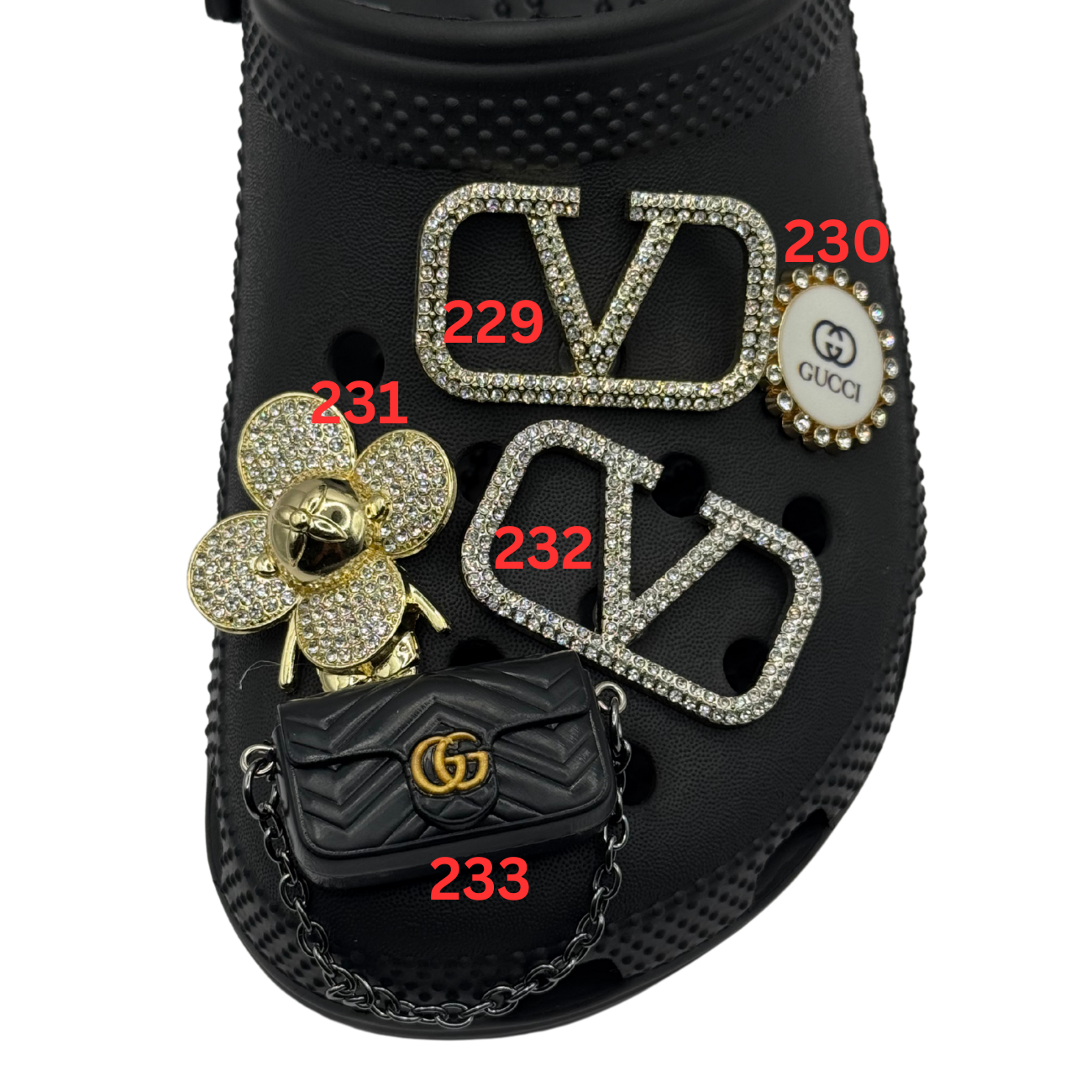 Luxury Bling Shoe Charms 200 - 262