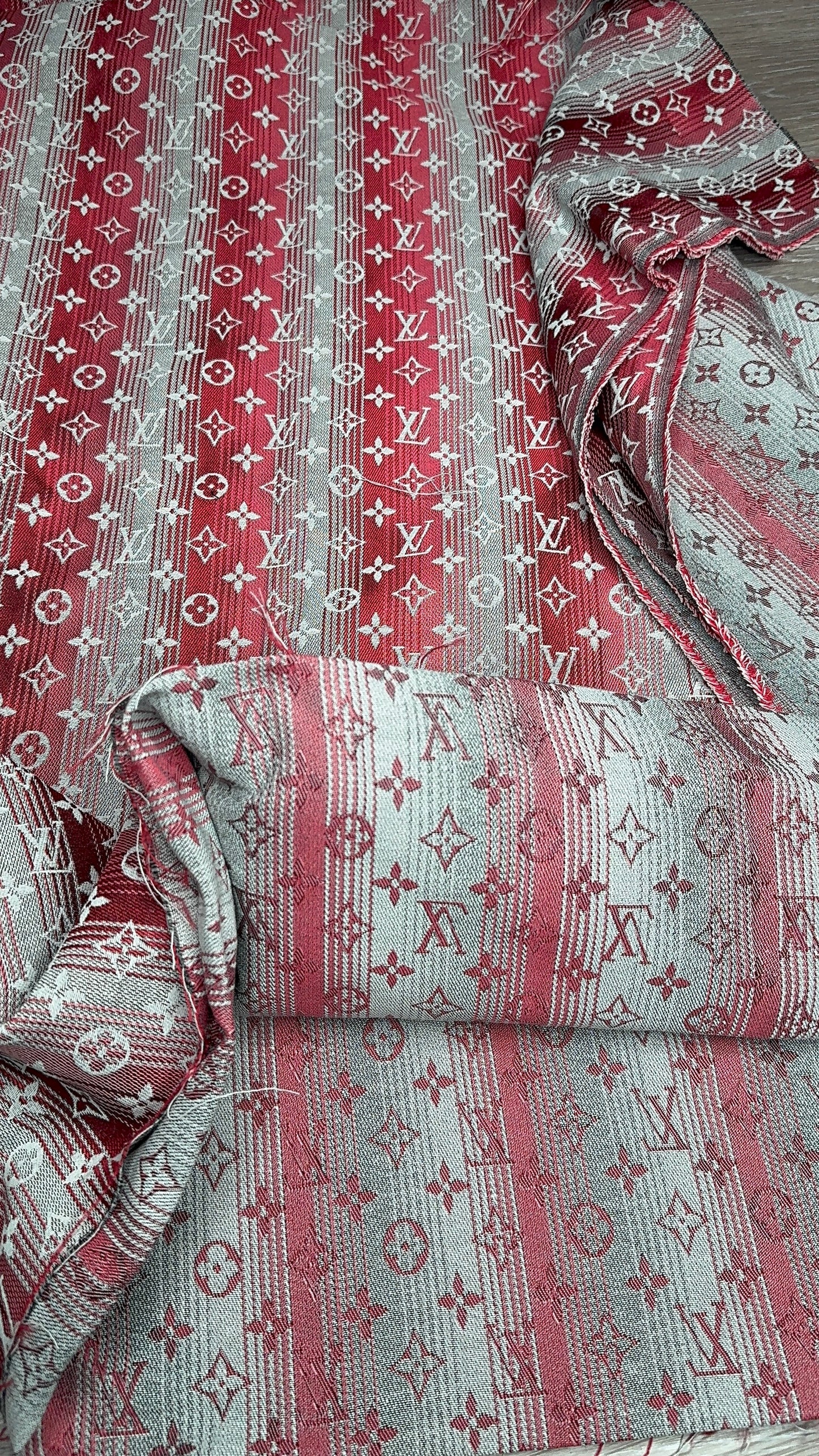 Two-tone Red L09 Jacquard fabric