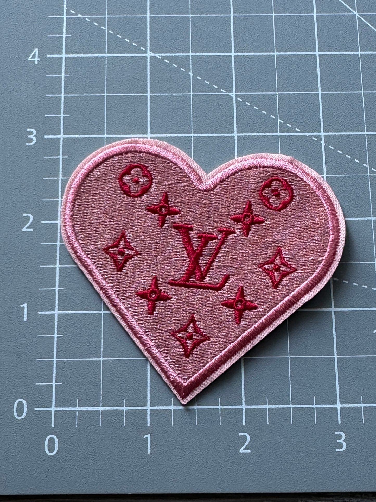 Pink Heart L.V Patch