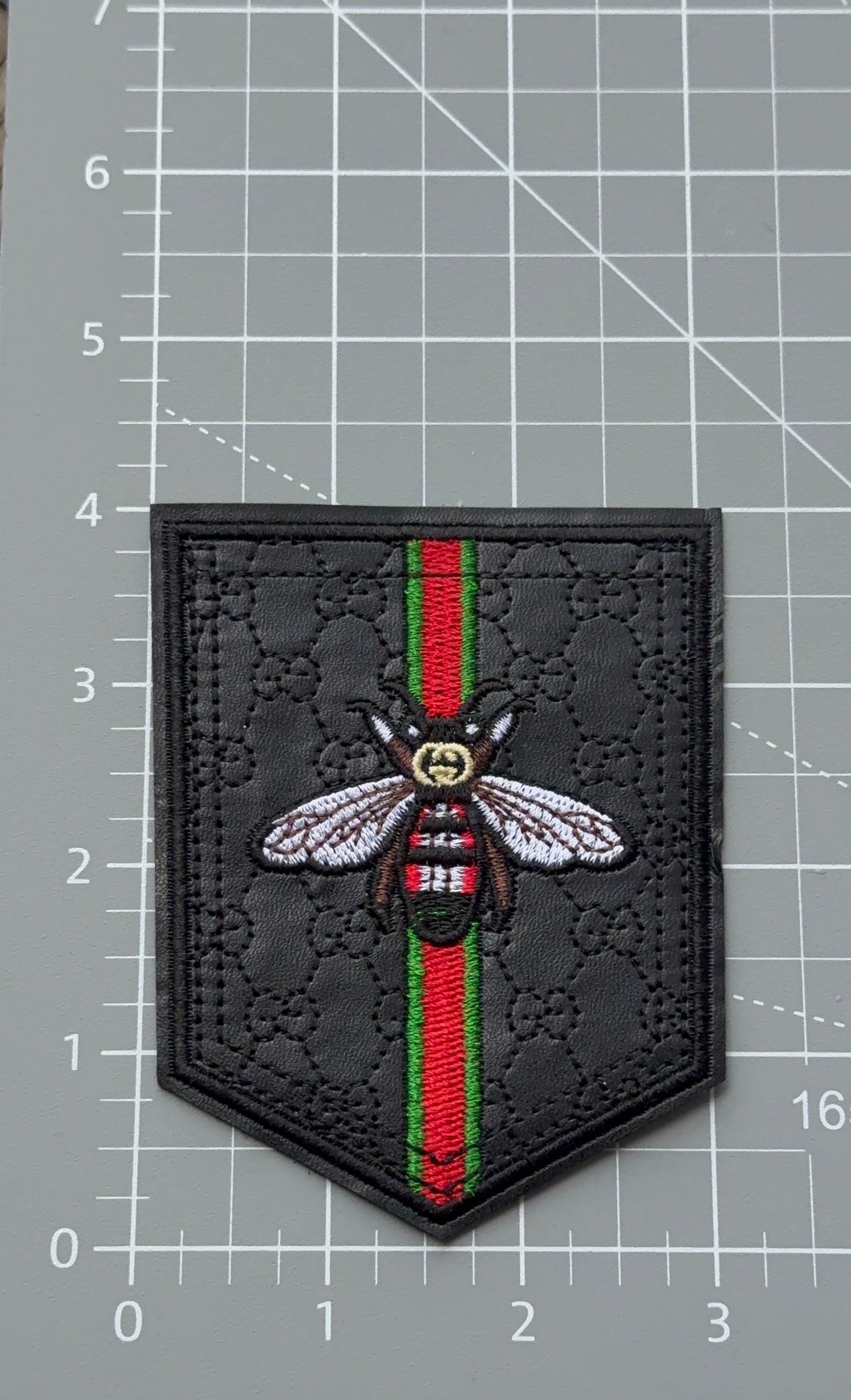 G.G Leather Pocket Patch