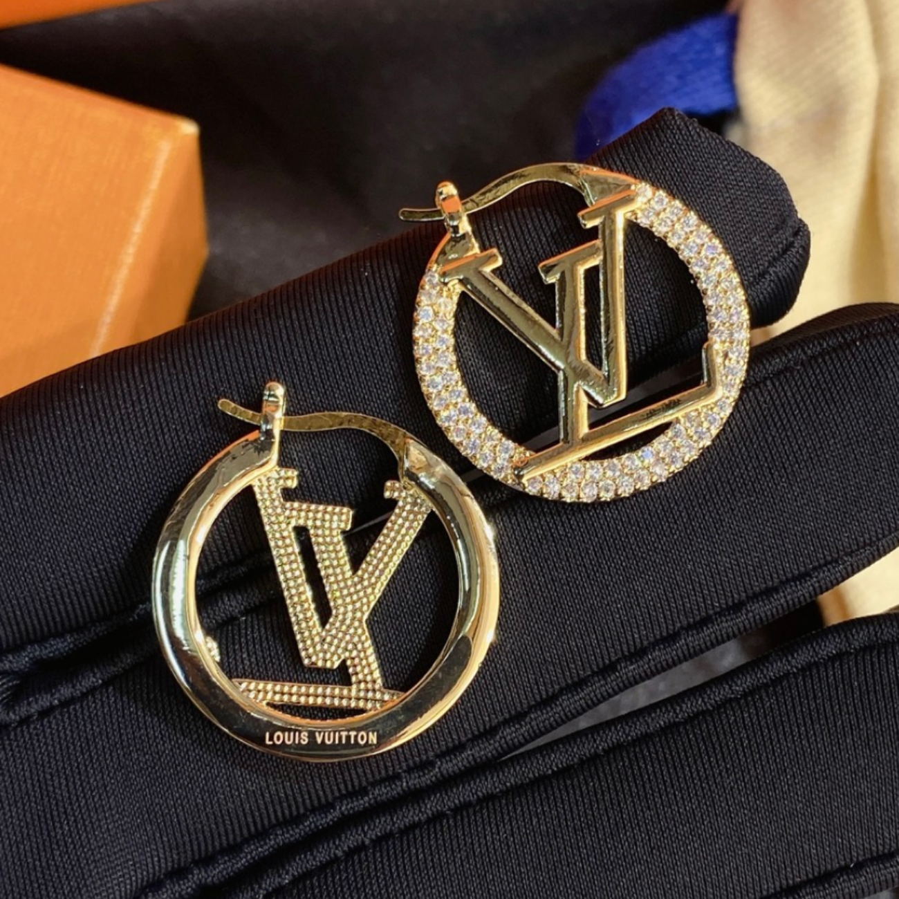 High Quality Luxury Hoop Women's Earrings - Gold