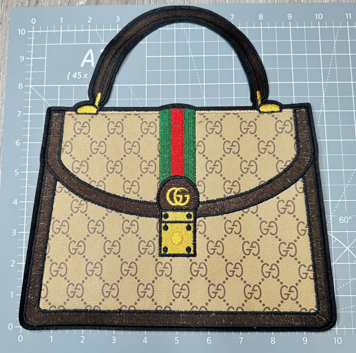 XL Leather fabric Handbag Patch