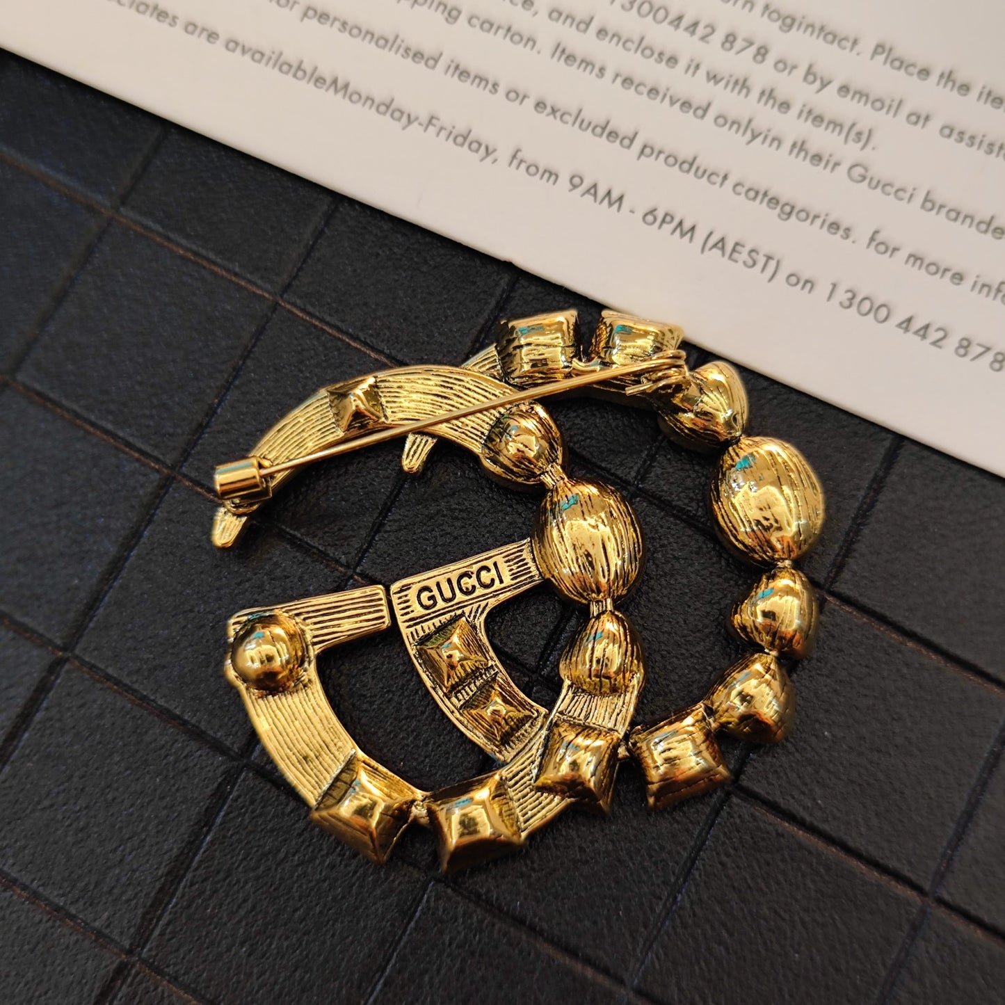 Luxury Vintage G.G Brooch pin