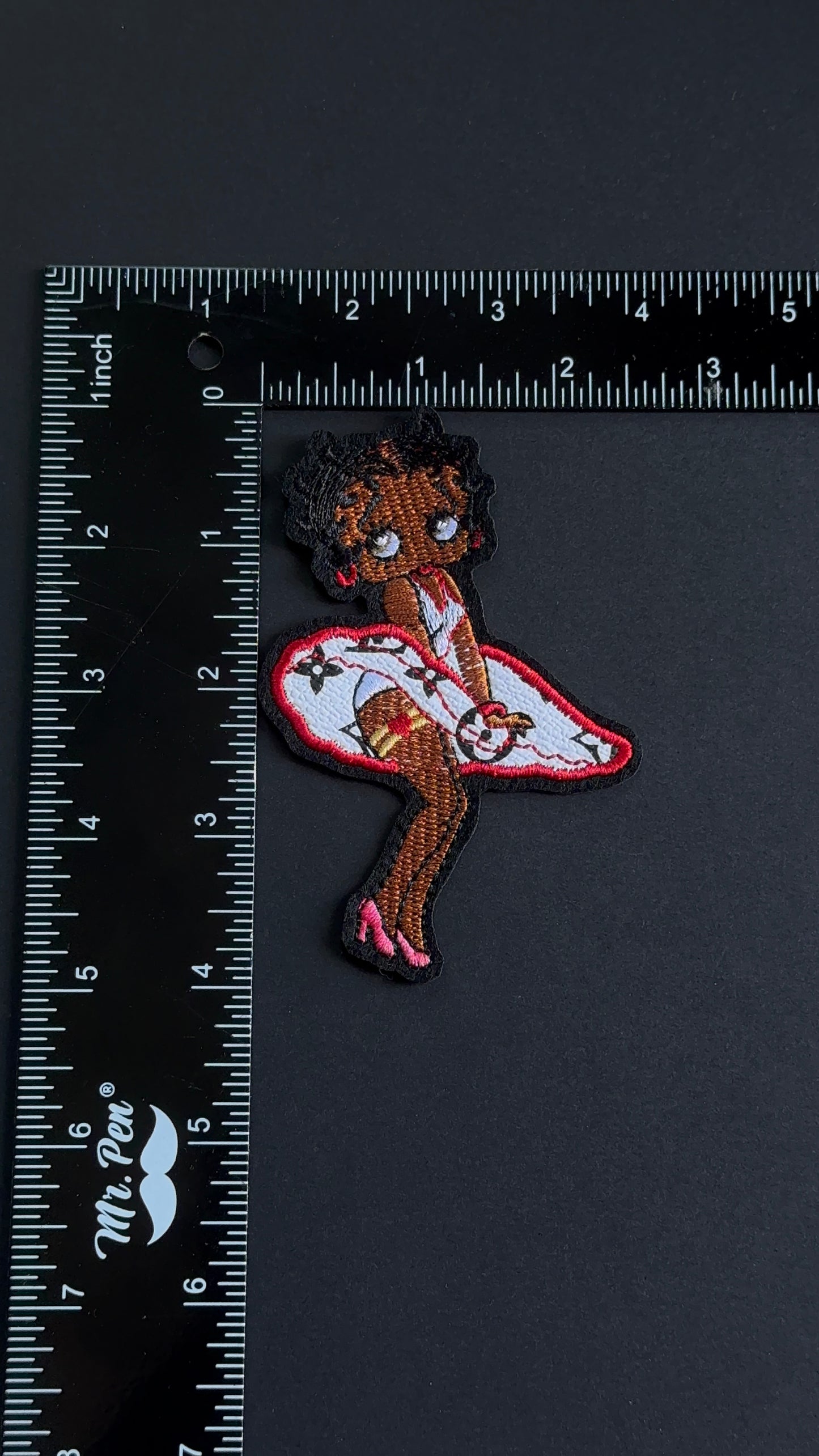 Iron on LV Patch - 3.5 inches