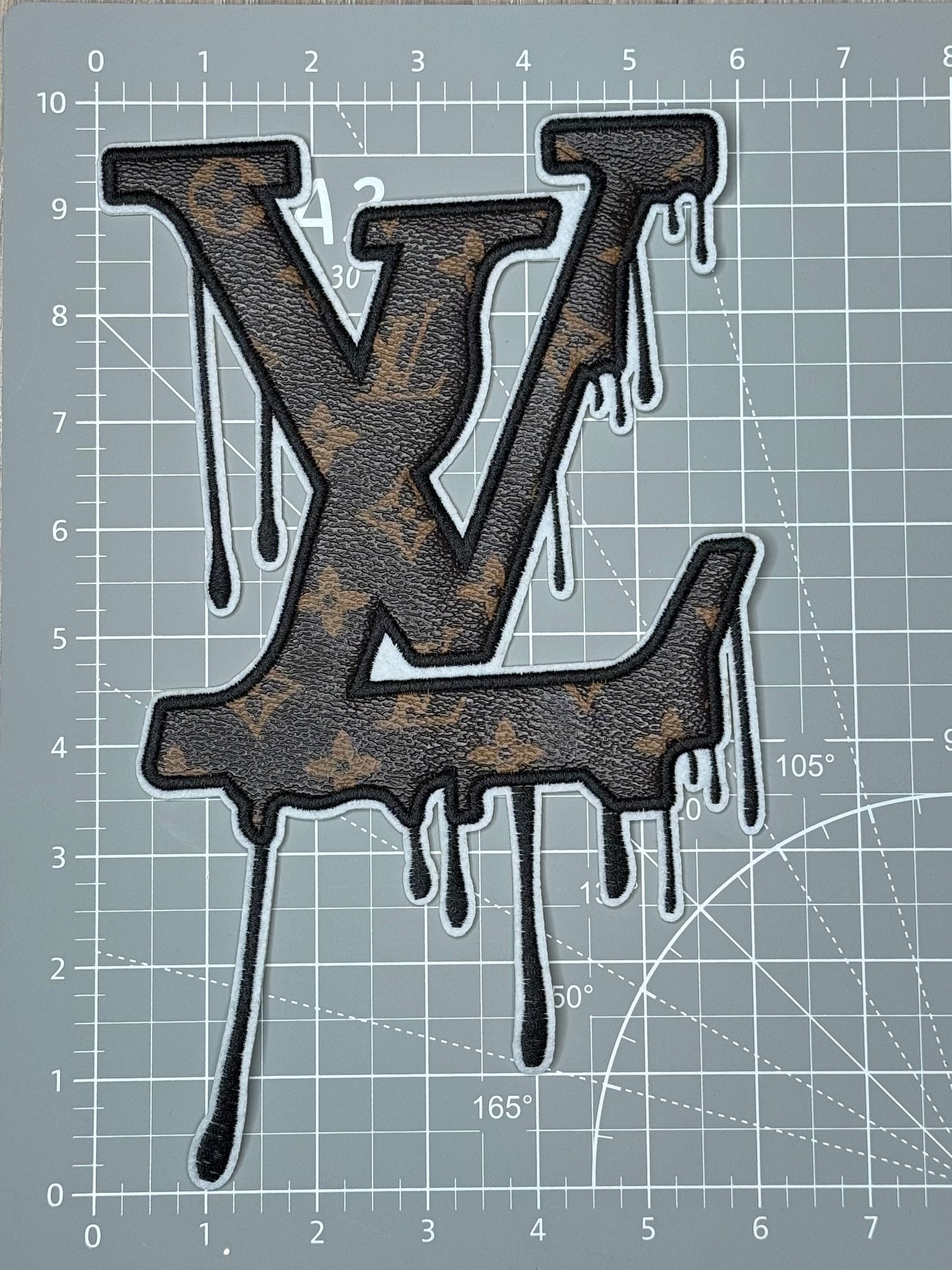 XL Leather drip patch
