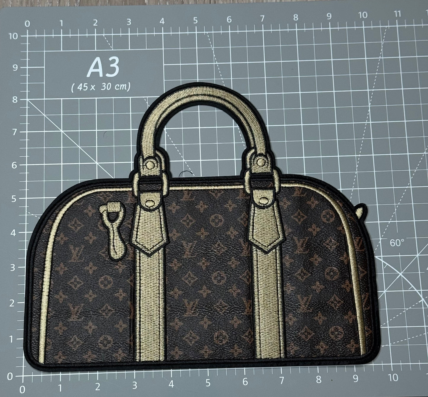 XL Leather fabric Duffle bag Patch