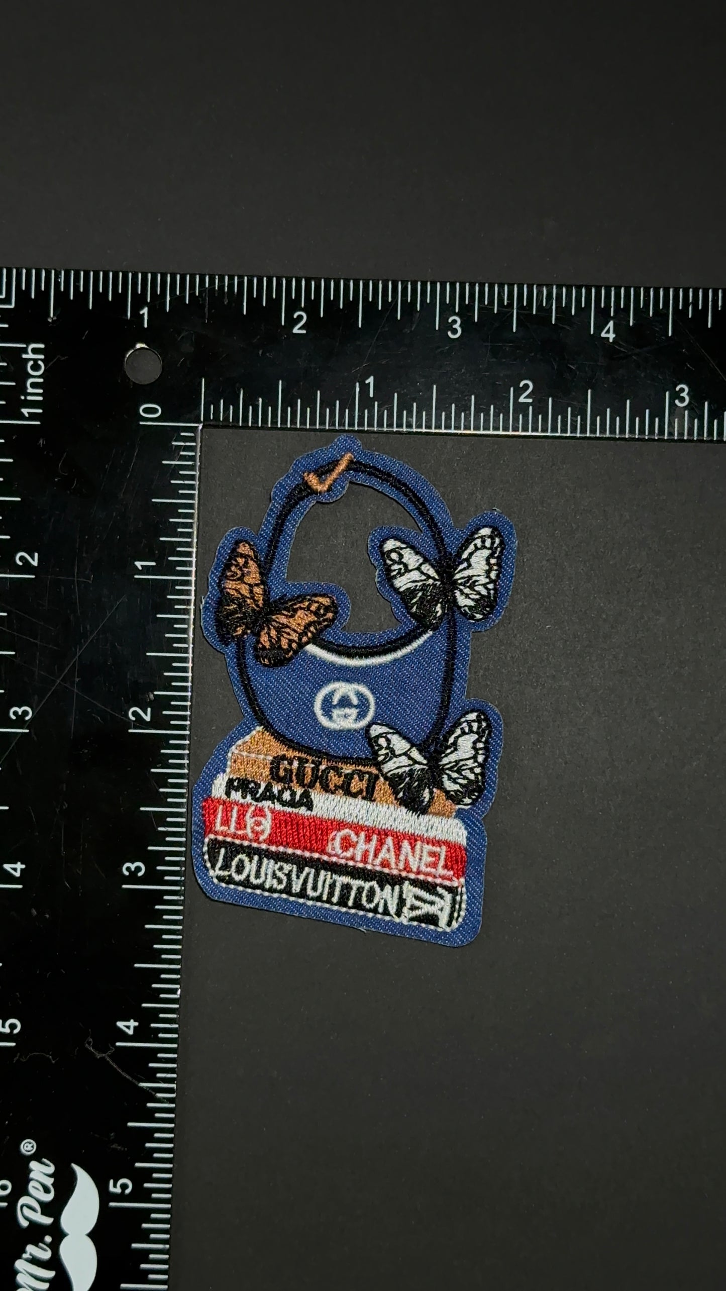 Denim Iron-on embroidery Patch