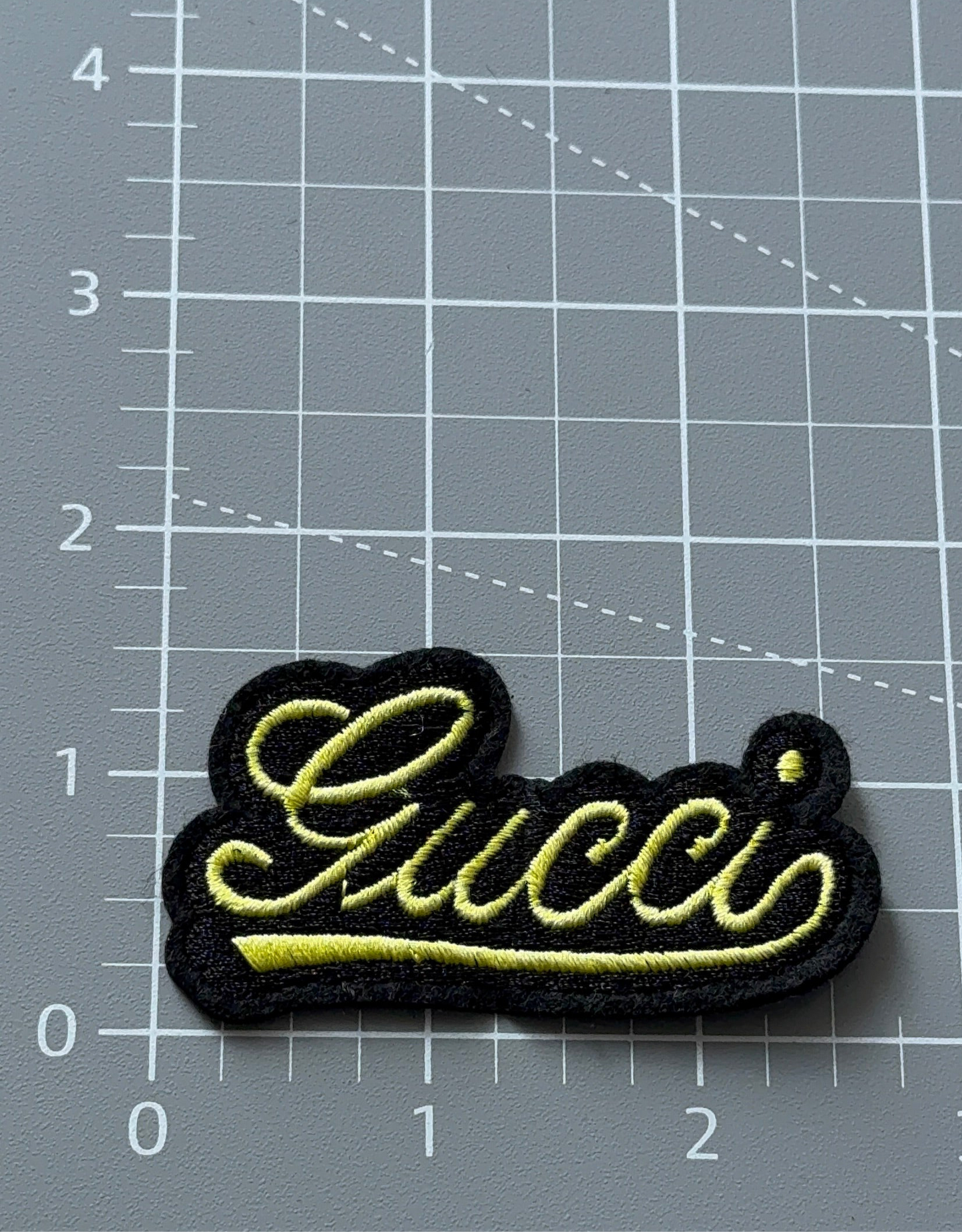 G.G black and yellow patch