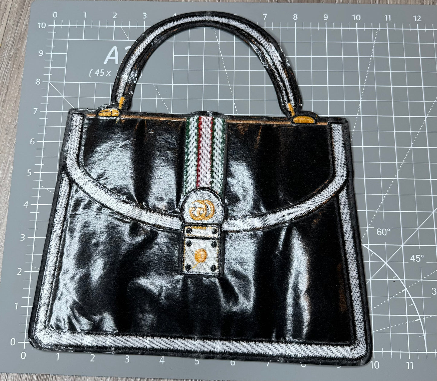 XL Leather fabric Handbag Patch