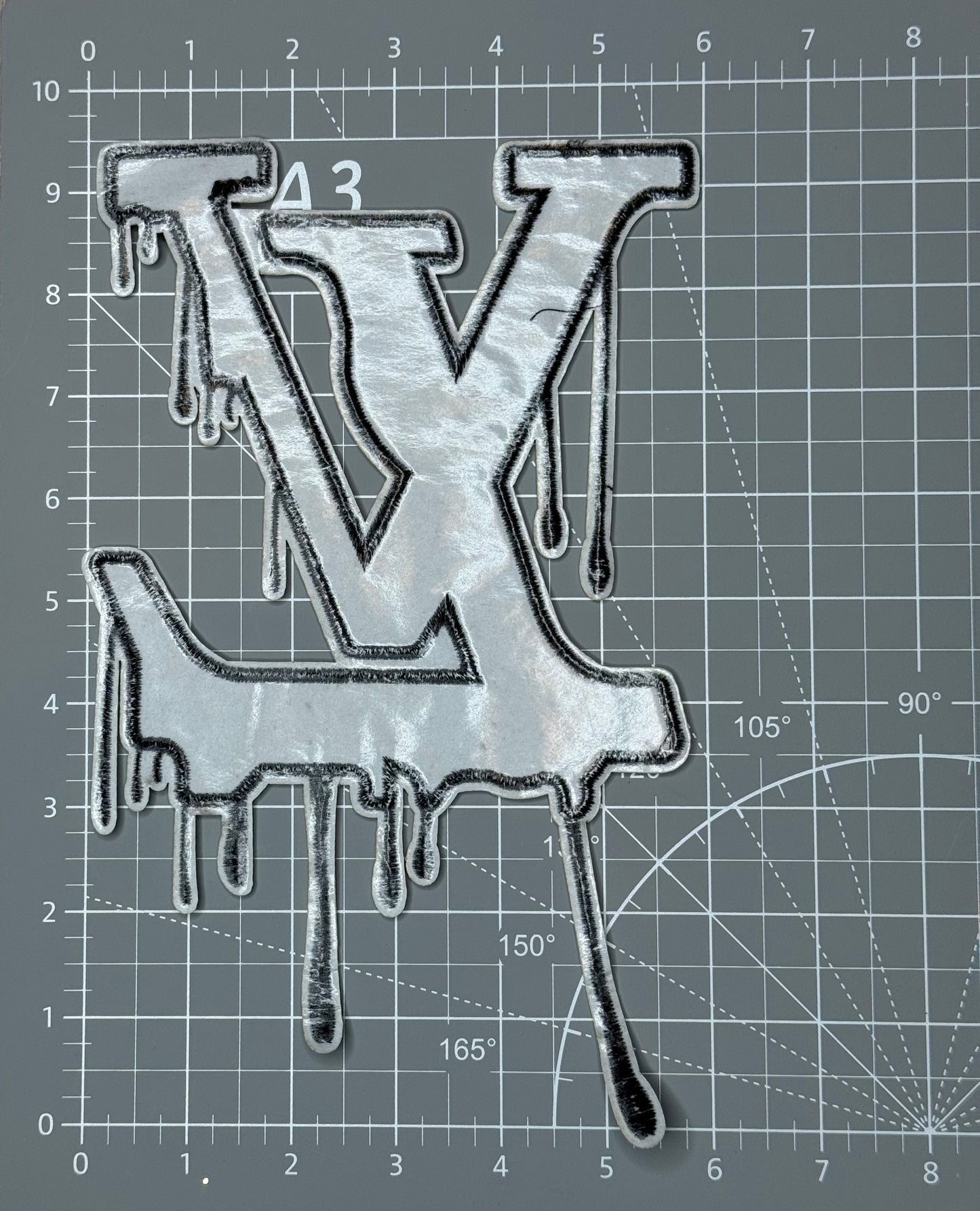 XL Leather drip patch