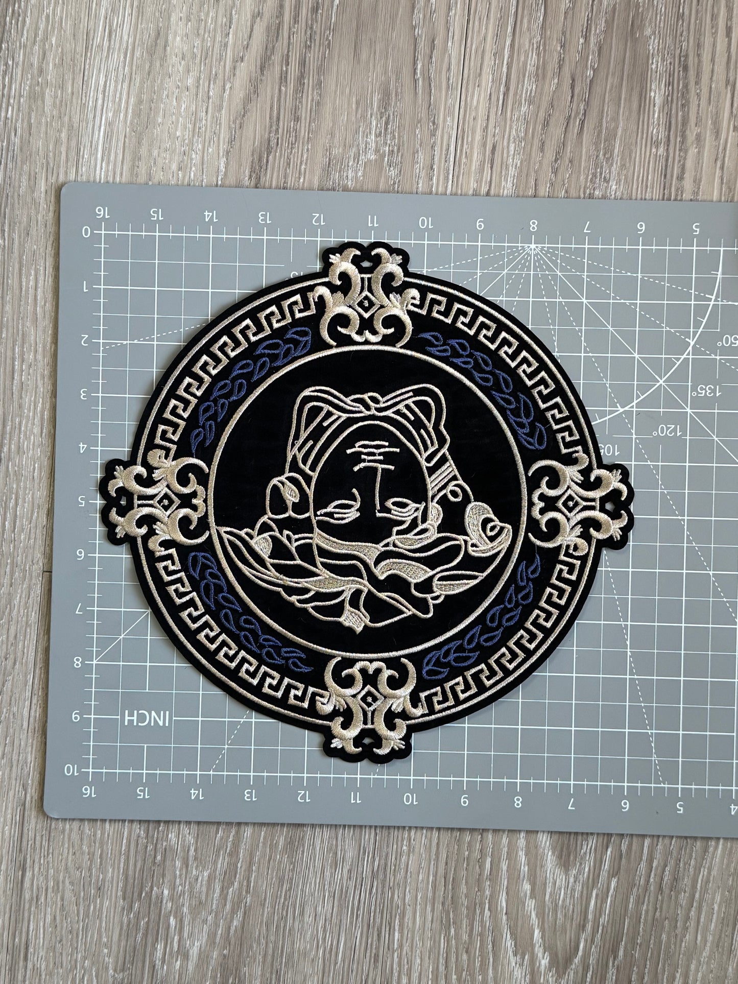 Bold V Iron On Patch