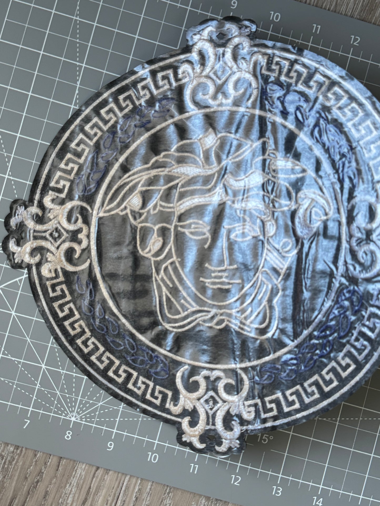 Bold V Iron On Patch