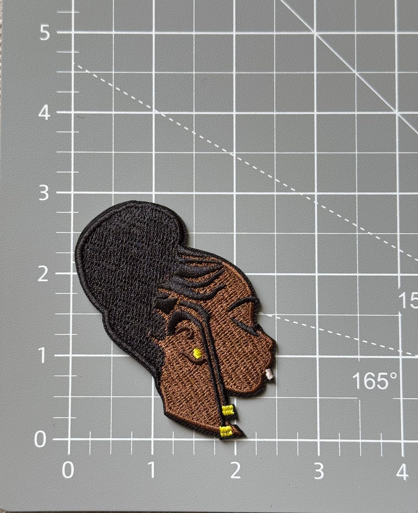 Black Woman Updo Patch