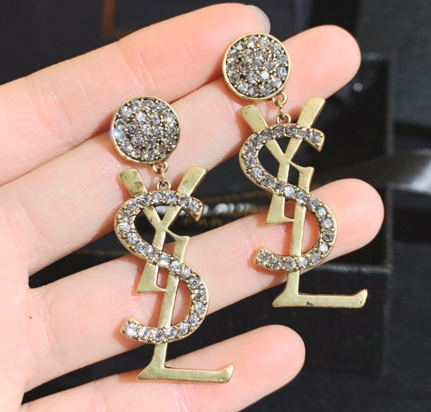 High Quality Luxury Dangle Women's Earrings - Gold