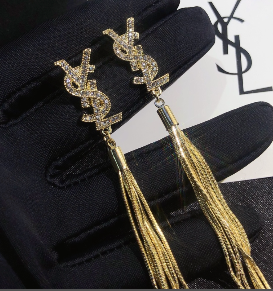 High Quality Luxury Dangle Women's Earrings - Gold
