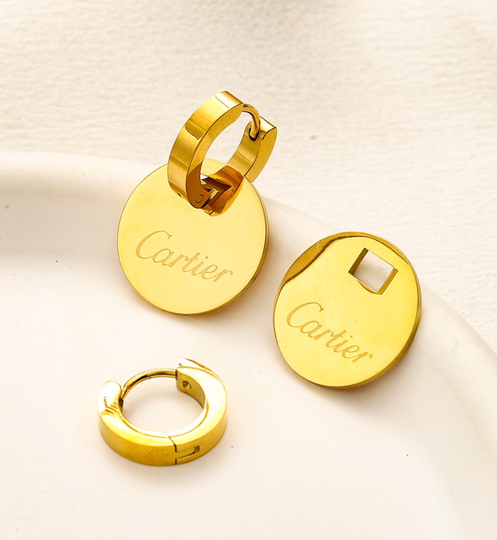 High Quality Luxury Stud Women's Earrings - Gold