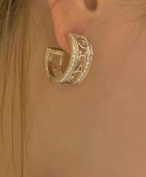 High Quality Luxury hoop Women's Earrings - Gold