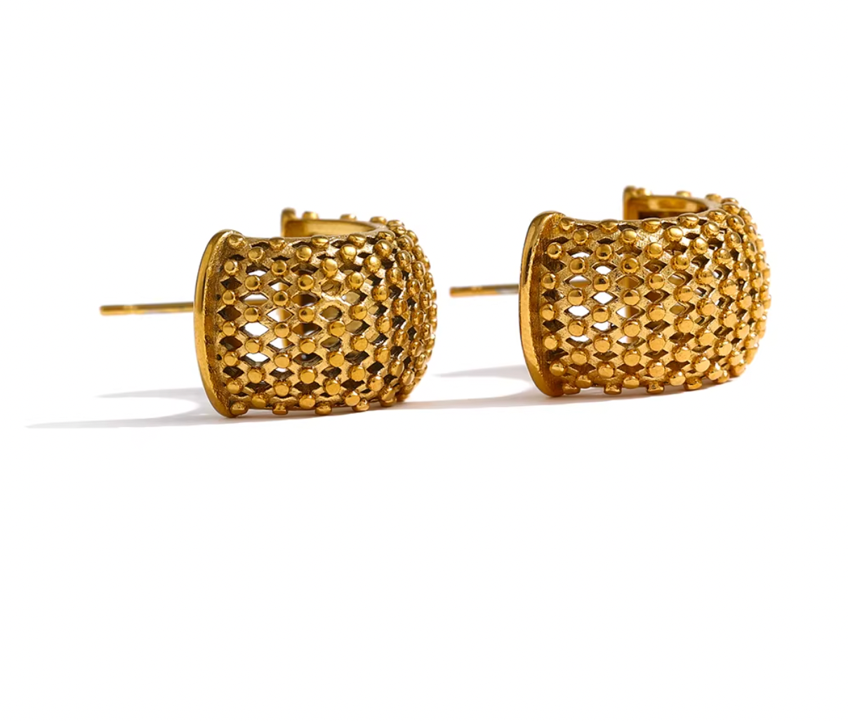 High - Grade Real 18K Gold Plated Women Earring (Waterproof)