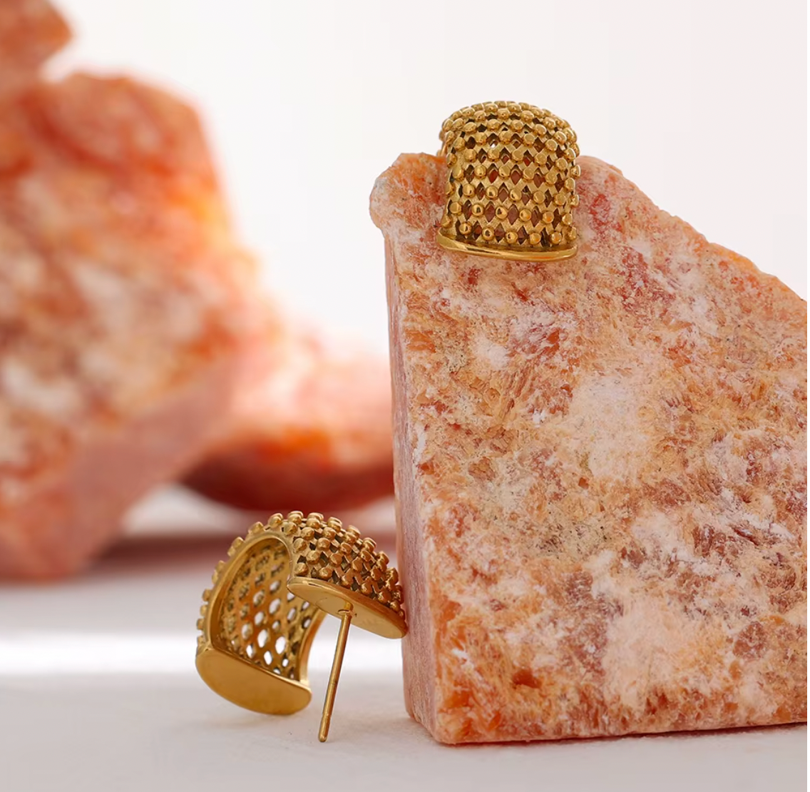 High - Grade Real 18K Gold Plated Women Earring (Waterproof)