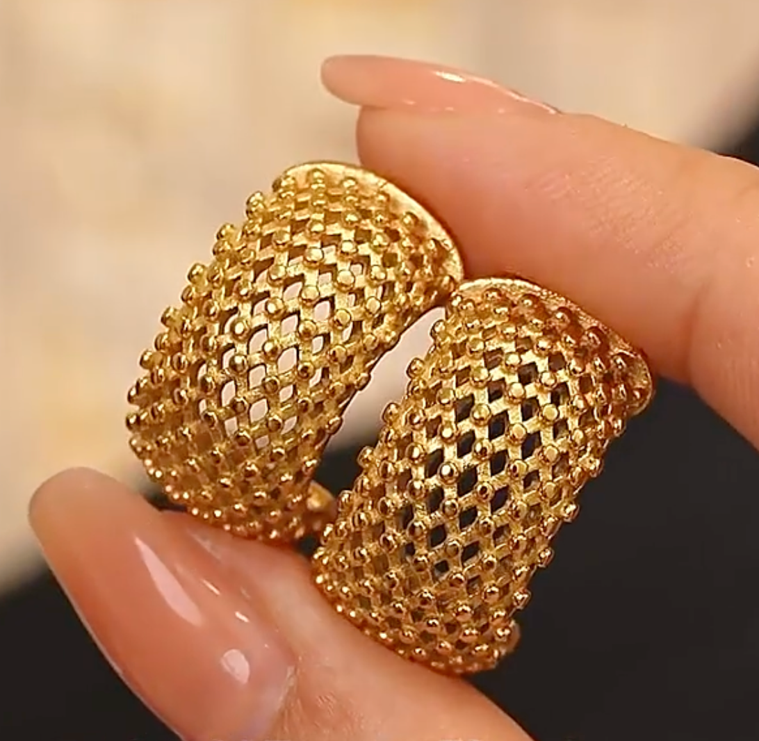 High - Grade Real 18K Gold Plated Women Earring (Waterproof)