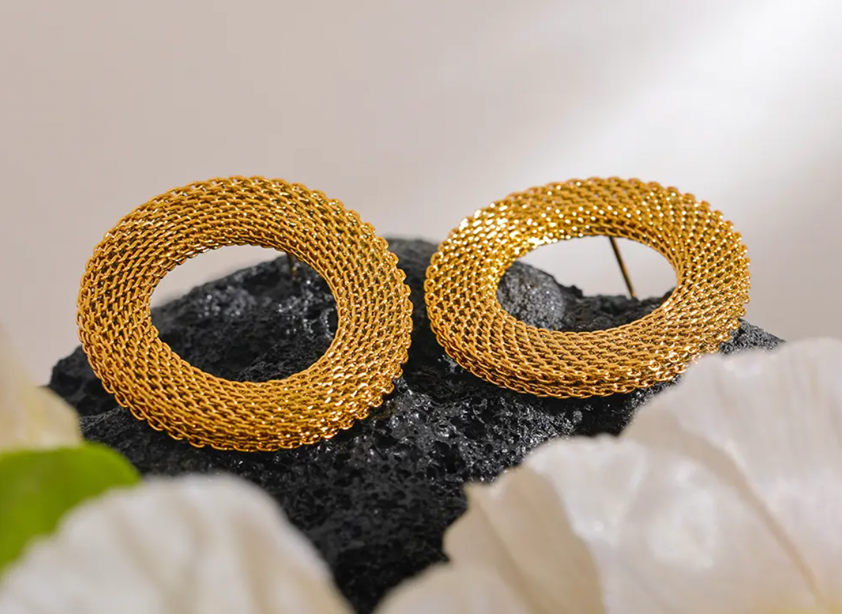 High - Grade Real 18K Gold Plated Women Earring (Waterproof)