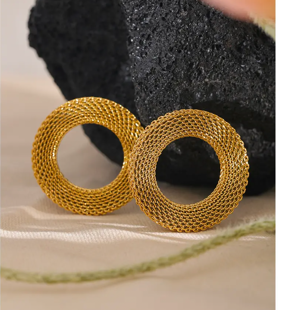 High - Grade Real 18K Gold Plated Women Earring (Waterproof)