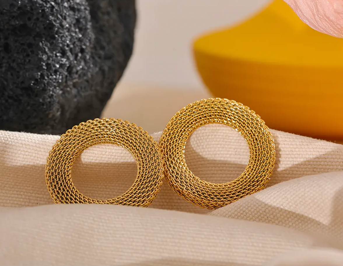 High - Grade Real 18K Gold Plated Women Earring (Waterproof)