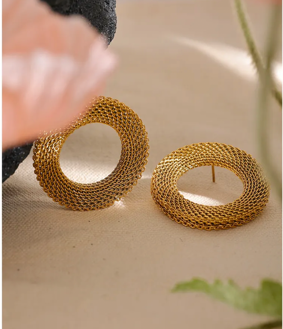 High - Grade Real 18K Gold Plated Women Earring (Waterproof)