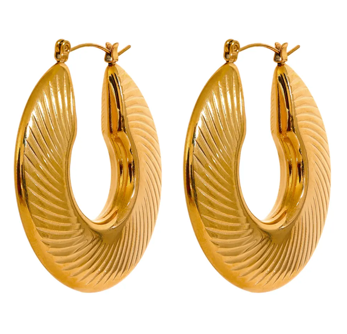 High - Grade Real 18K Gold Plated Women Earring (Waterproof)