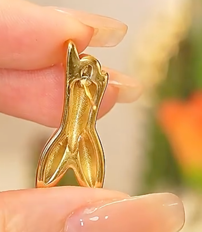 Abstract Human Stud Earrings 18K Gold Plated