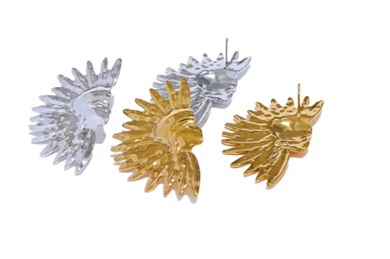 Mayans 18K Gold Plated Earrings