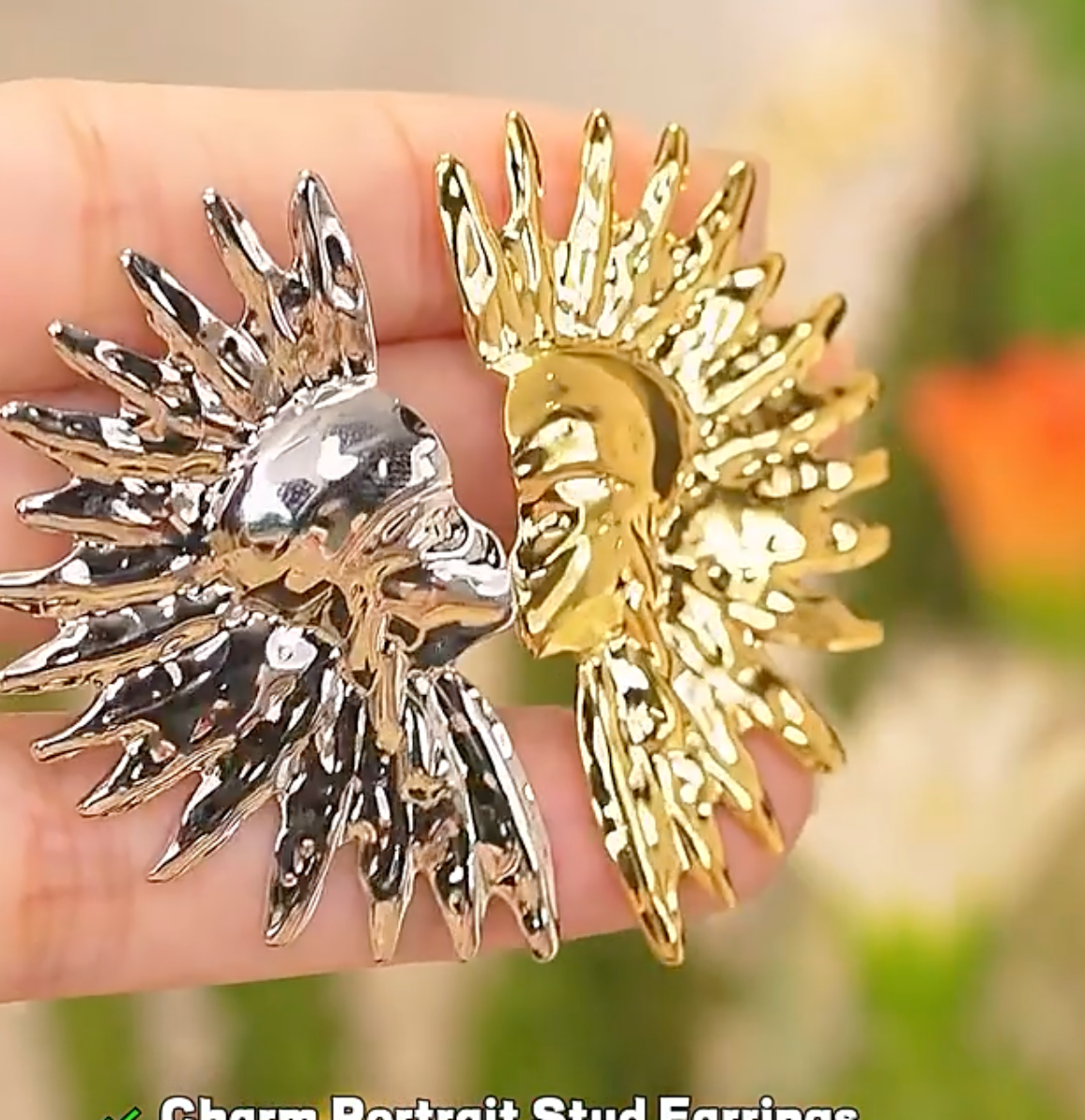 Mayans 18K Gold Plated Earrings