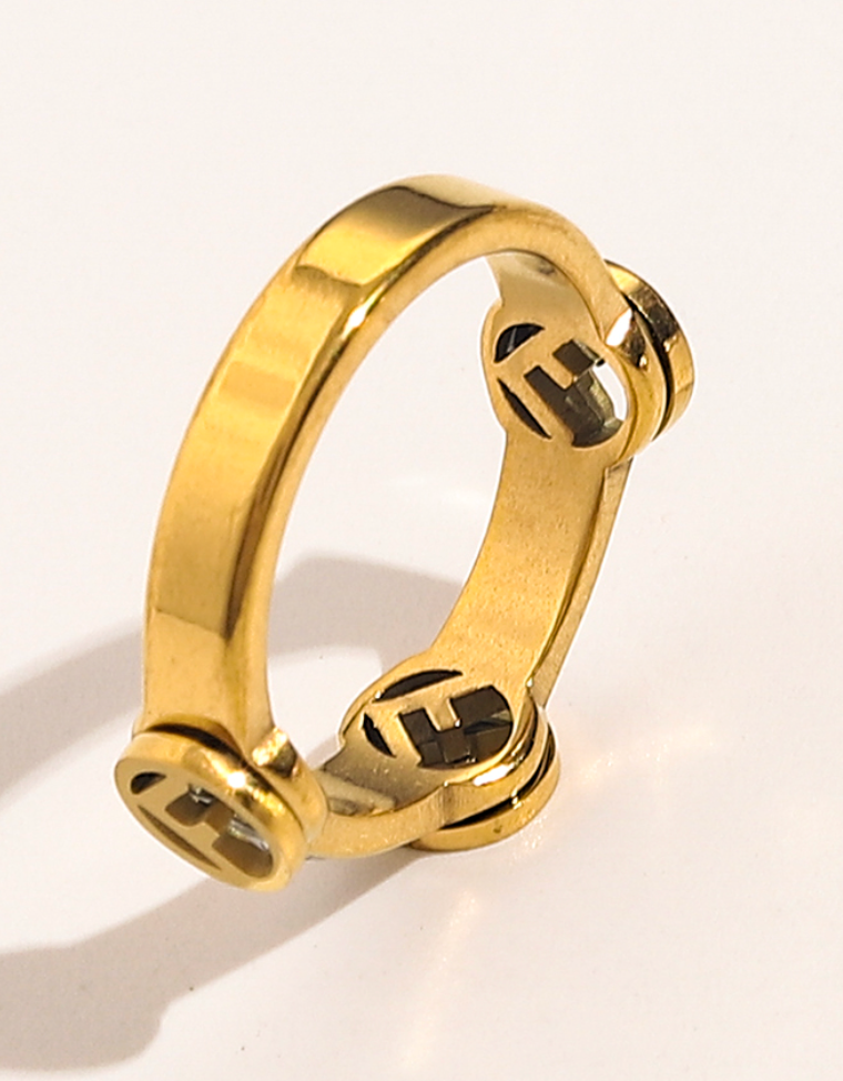 F. High Quality 18K Gold Plated Ring
