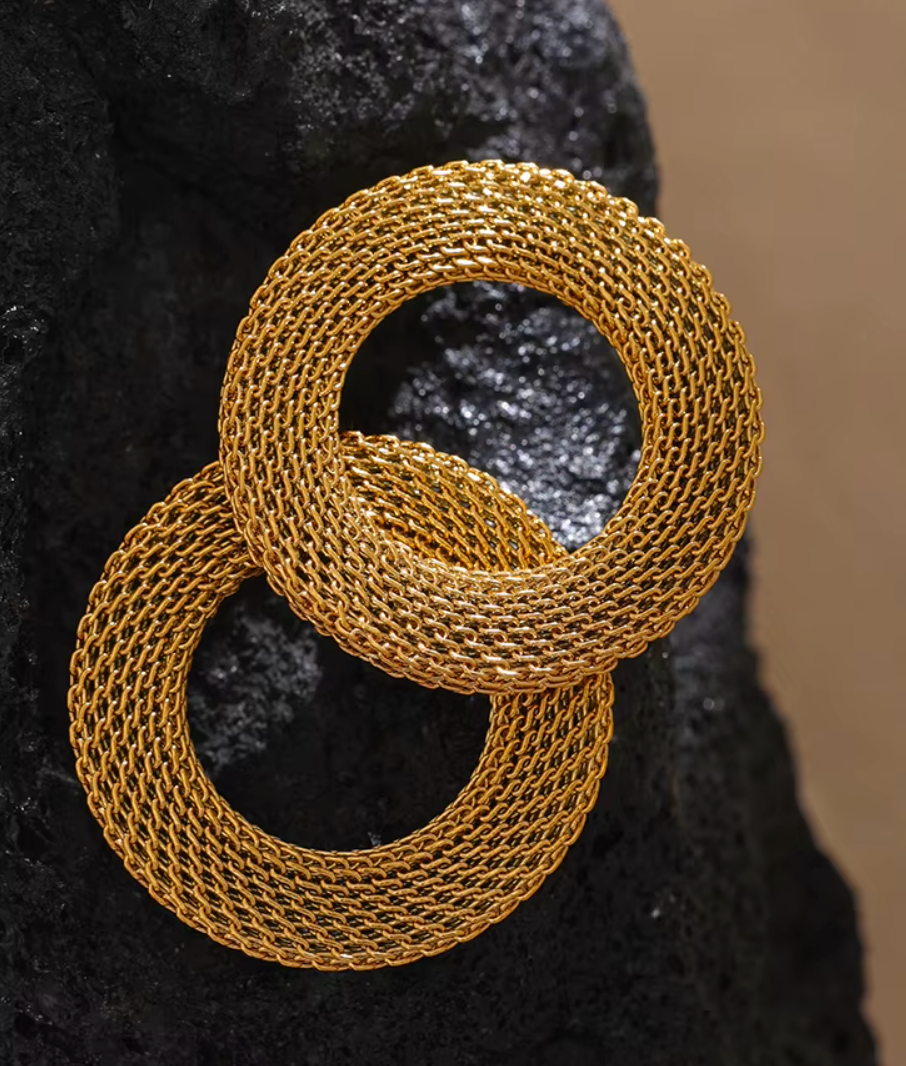 High - Grade Real 18K Gold Plated Women Earring (Waterproof)