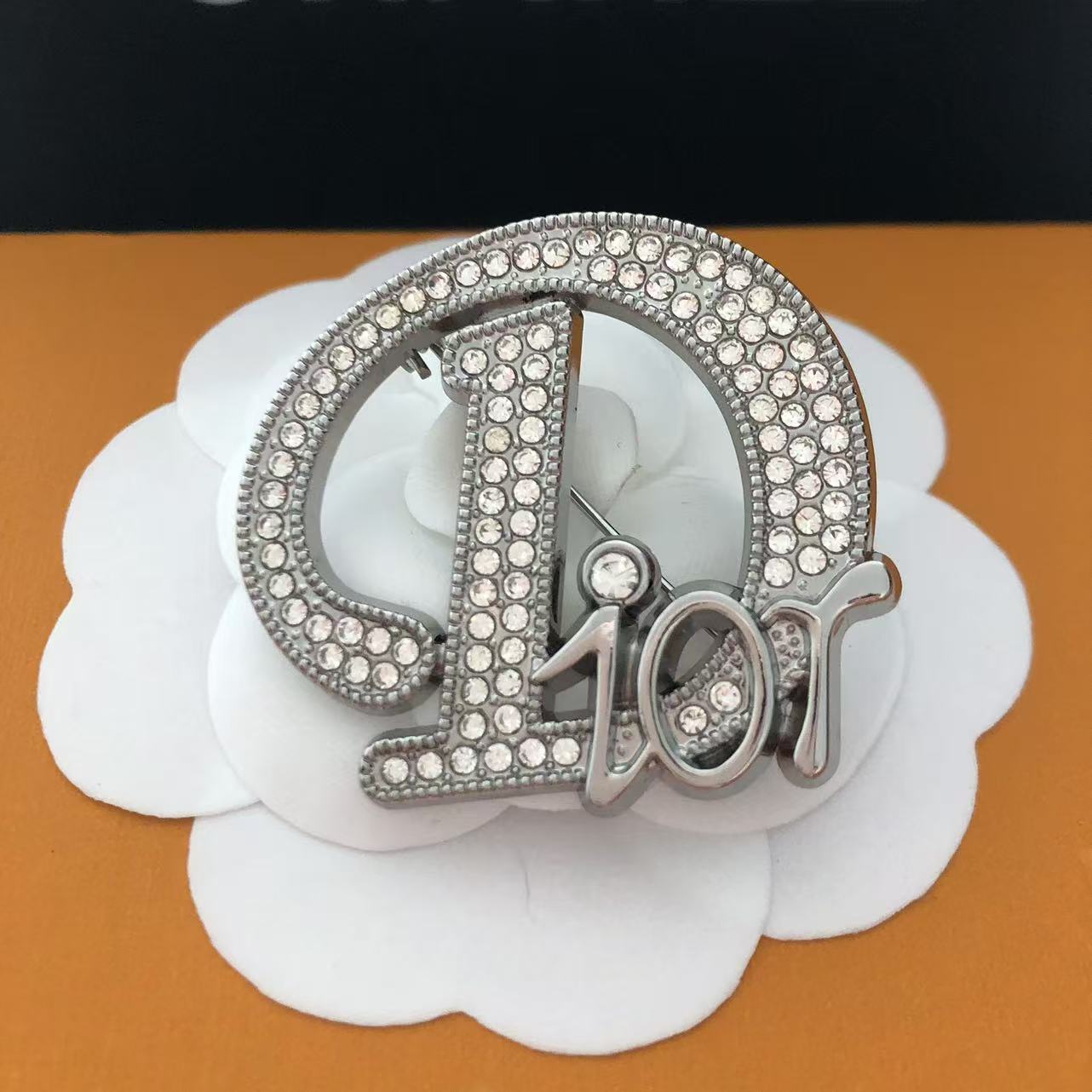 Luxury D. Silver brooch