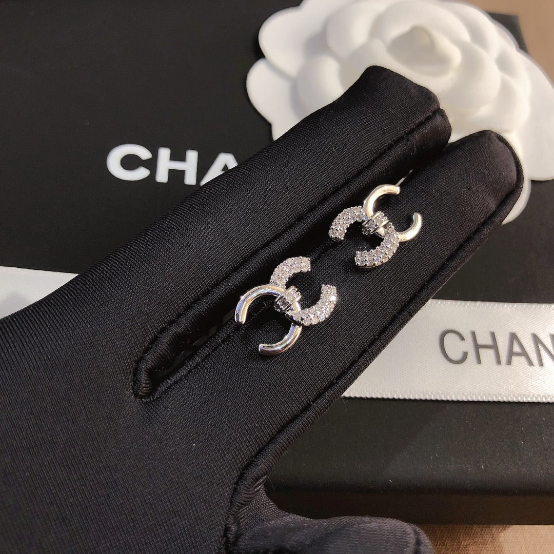 C.C Inspired Titanium steel Zirconia earrings