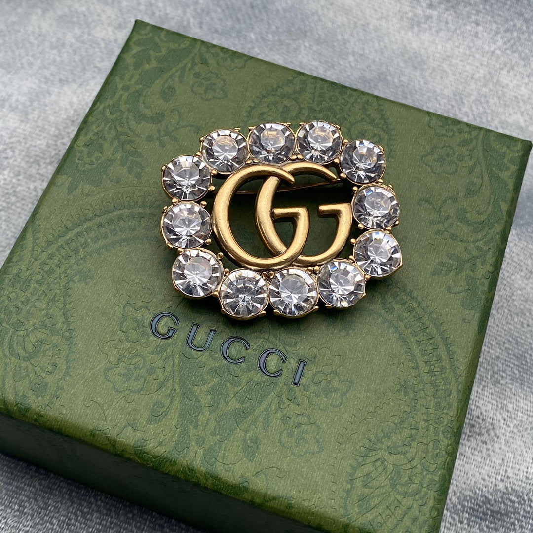 Luxury G.G Gold Brooch pin