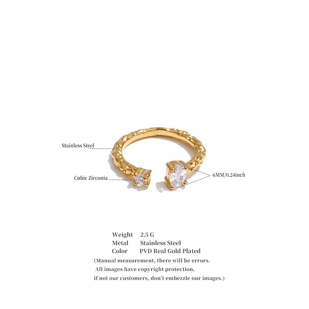 18K Gold Plated Minimalist Multi Wire Knot Stainless Steel Dainty Stackable Ring (Copy)
