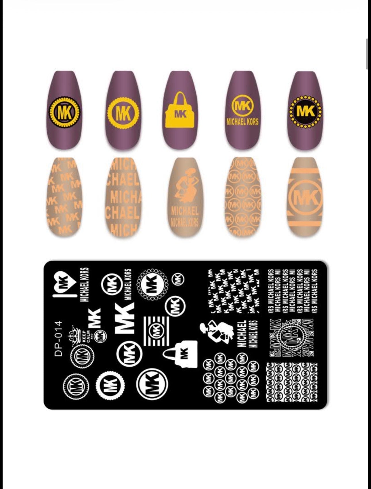 Luxury Fashion-Inspired Nail Stamping Plate – Model 001 - 045