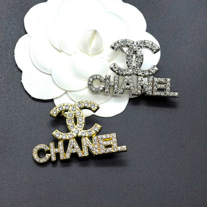 Luxury C.C Gold/Silver Brooch pin