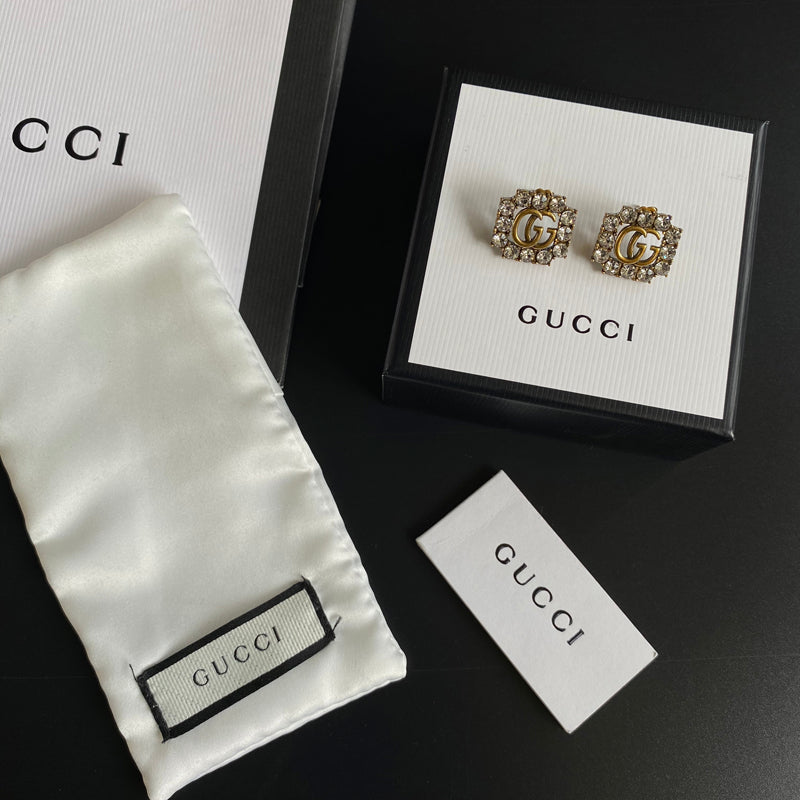 High-End Brass G-brand Earrings
